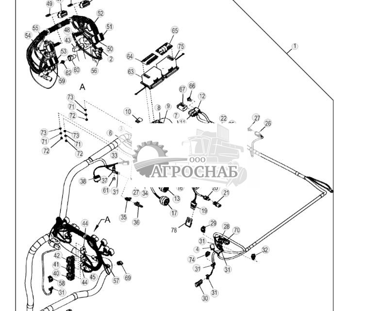 Жгут проводов и разъемы рабочего места оператора - ST844683 191.jpg